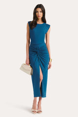 Gwen Ruched Midi Dress