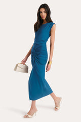 Gwen Ruched Midi Dress