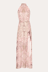Annie Silk Halter Dress
