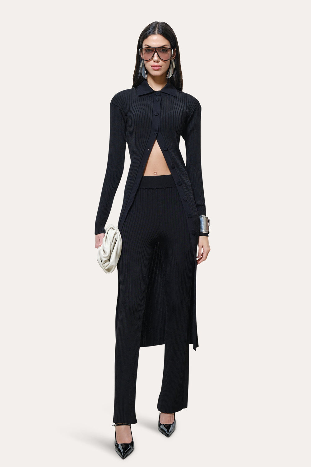 Roxanne Ribbed Flare Pant