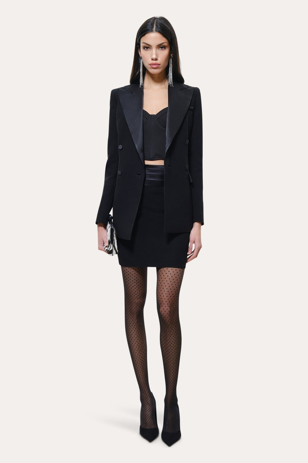 Roxy Japanese Crepe Tuxedo Skirt