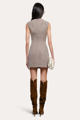 Cécile Bouclé Button Dress