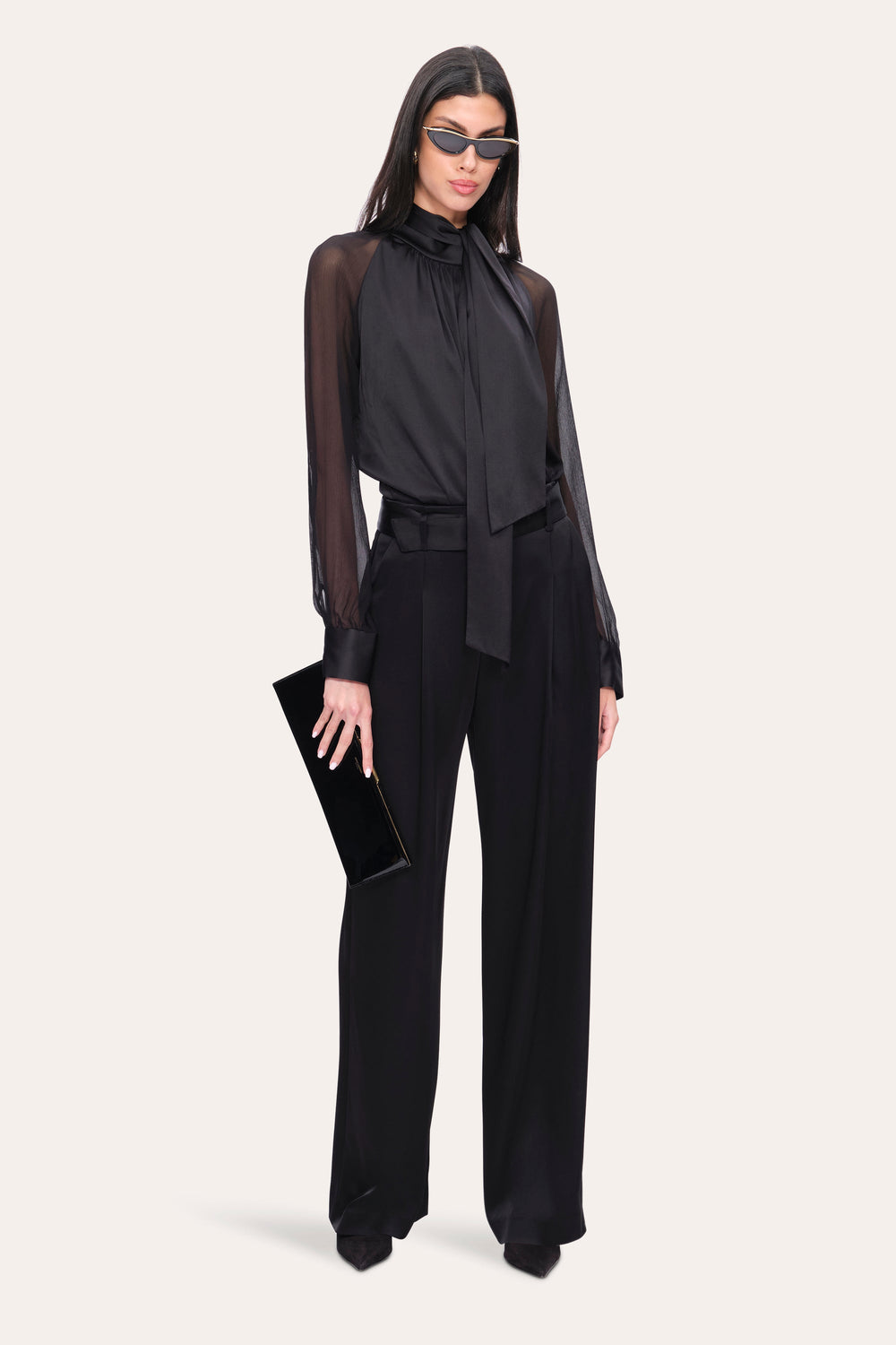 Satin Belted Pant