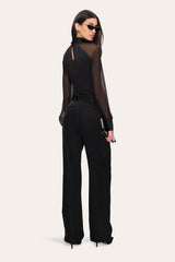 Satin Belted Pant