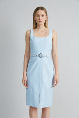 Scallop Melange Dress