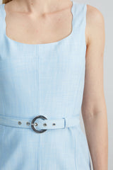 Scallop Melange Dress