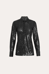 Sequined Button Down