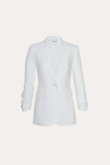 Ruched Sleeve Blazer
