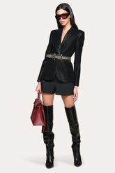 Crocodile Panel Blazer