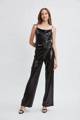 Sequin Pocket Pant