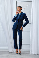Cotton Velvet Flare Pant