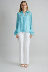 Stretch Cotton Fit & Flare Pant