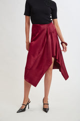 Asymmetric Hem Skirt