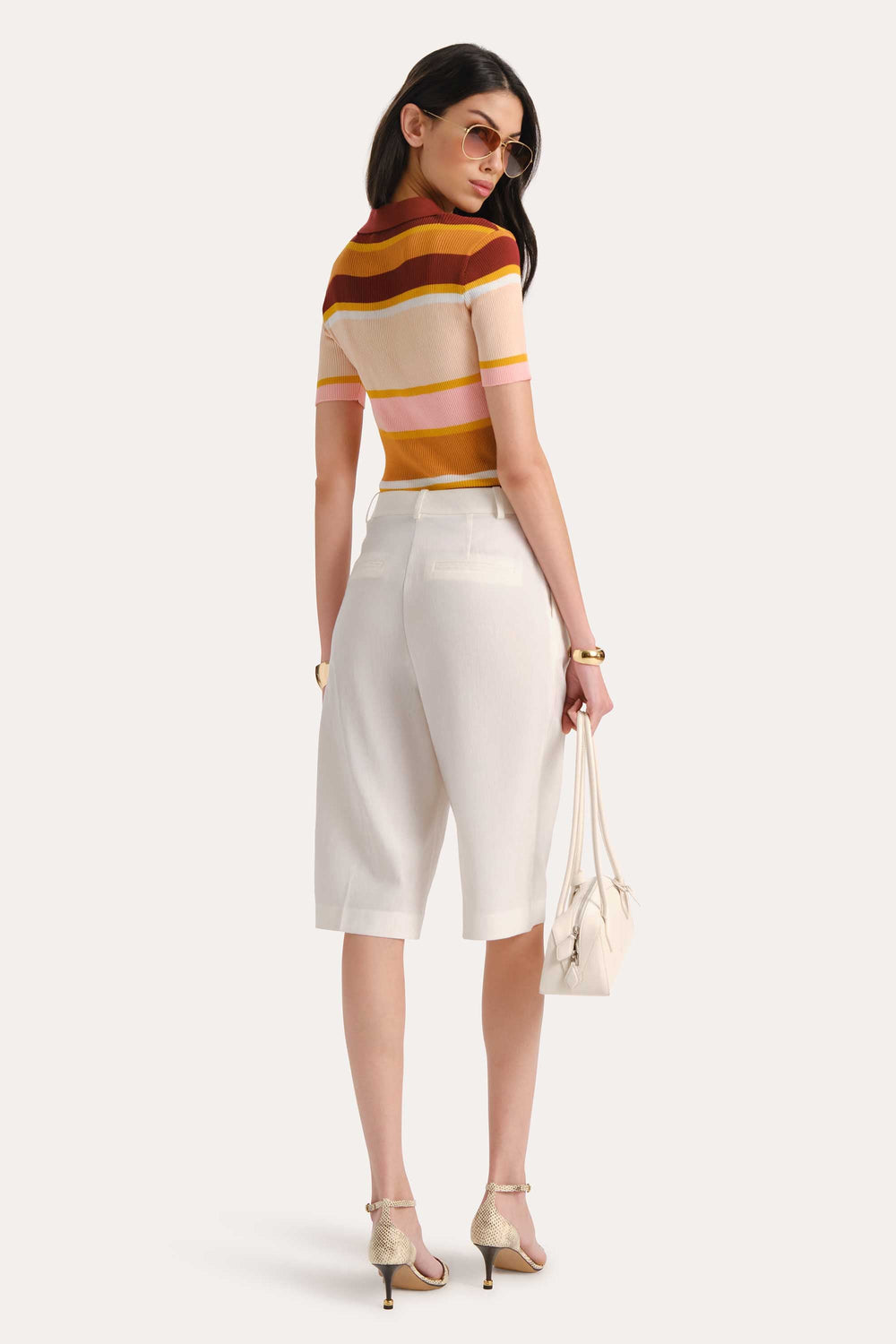 Sylvie Striped Polo Shirt