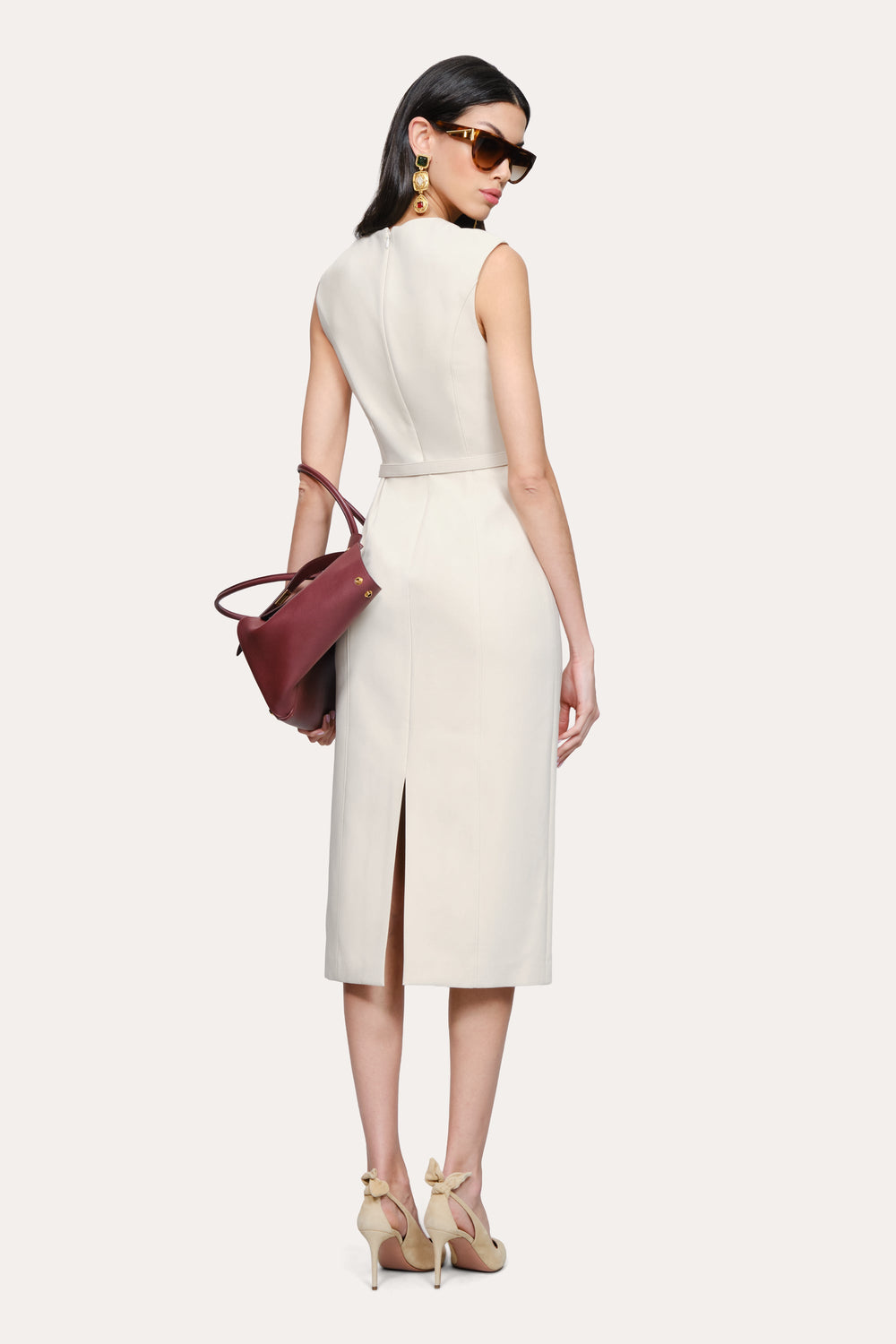 Margaret Belted Midi Dress