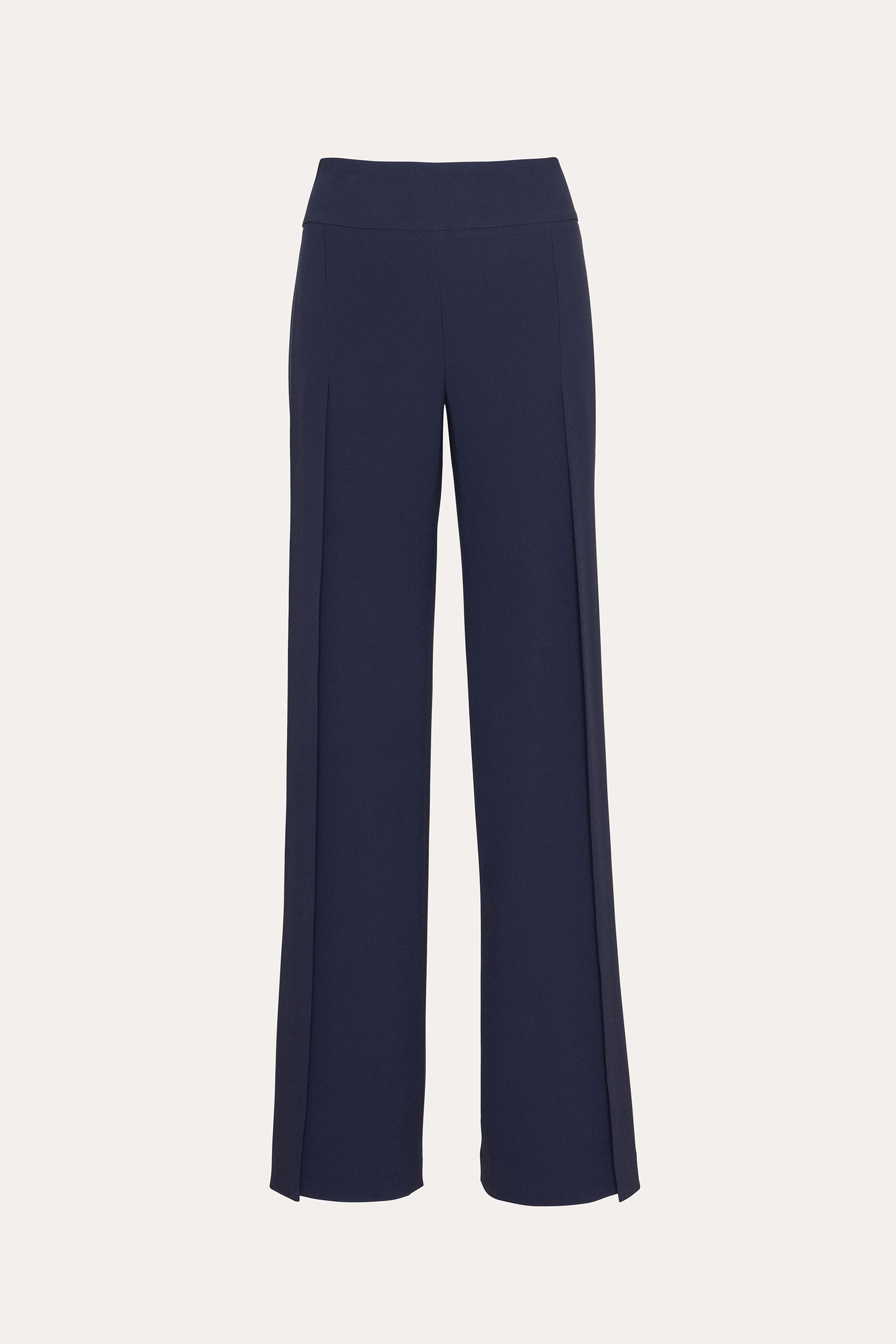 Crepe Overlay Slit Pant