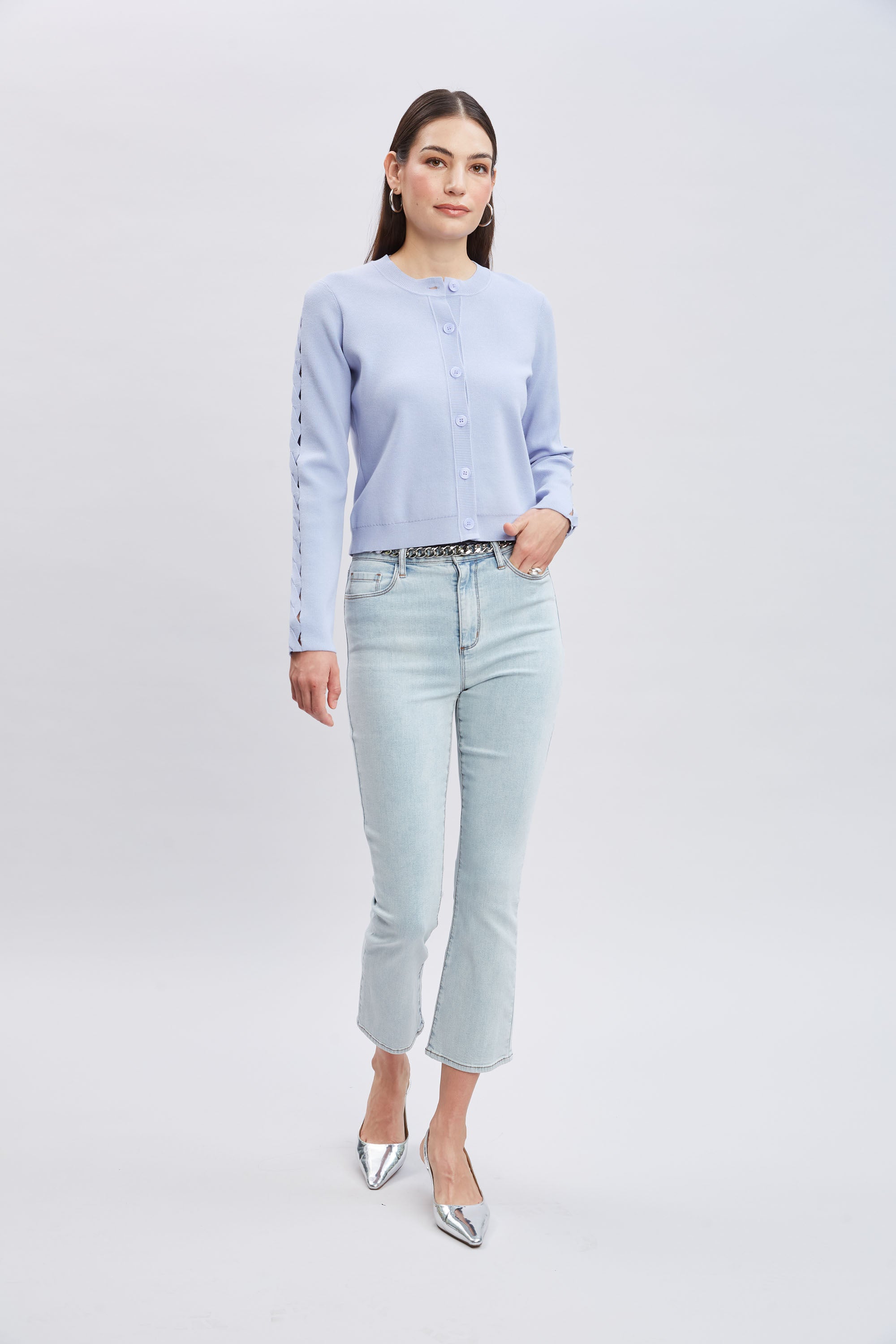 Micro Flare Cropped Jeans