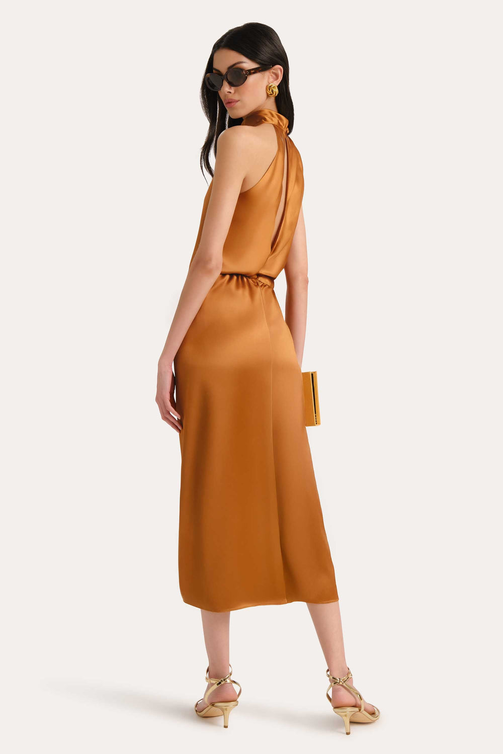 Josephine Draped Halter Dress