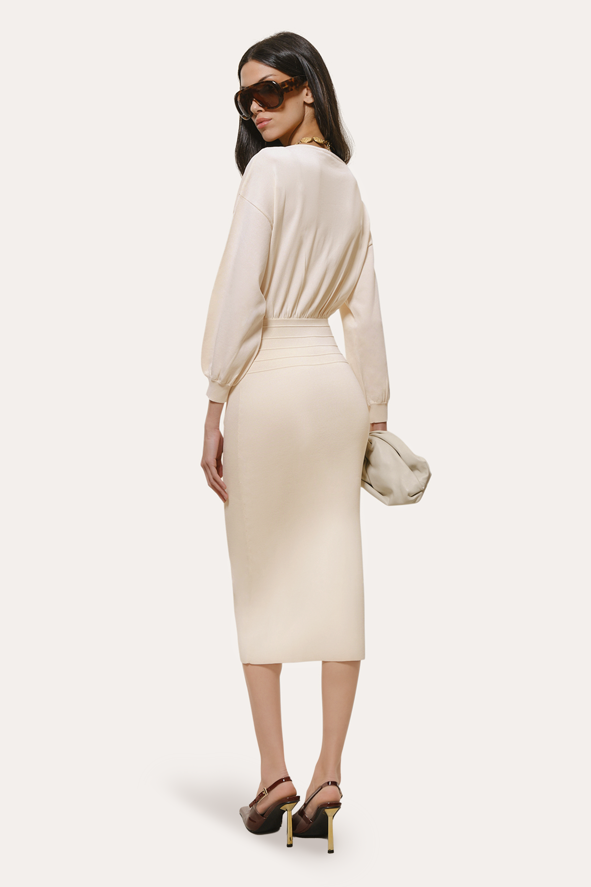 Yara Milano Knit Midi Dress