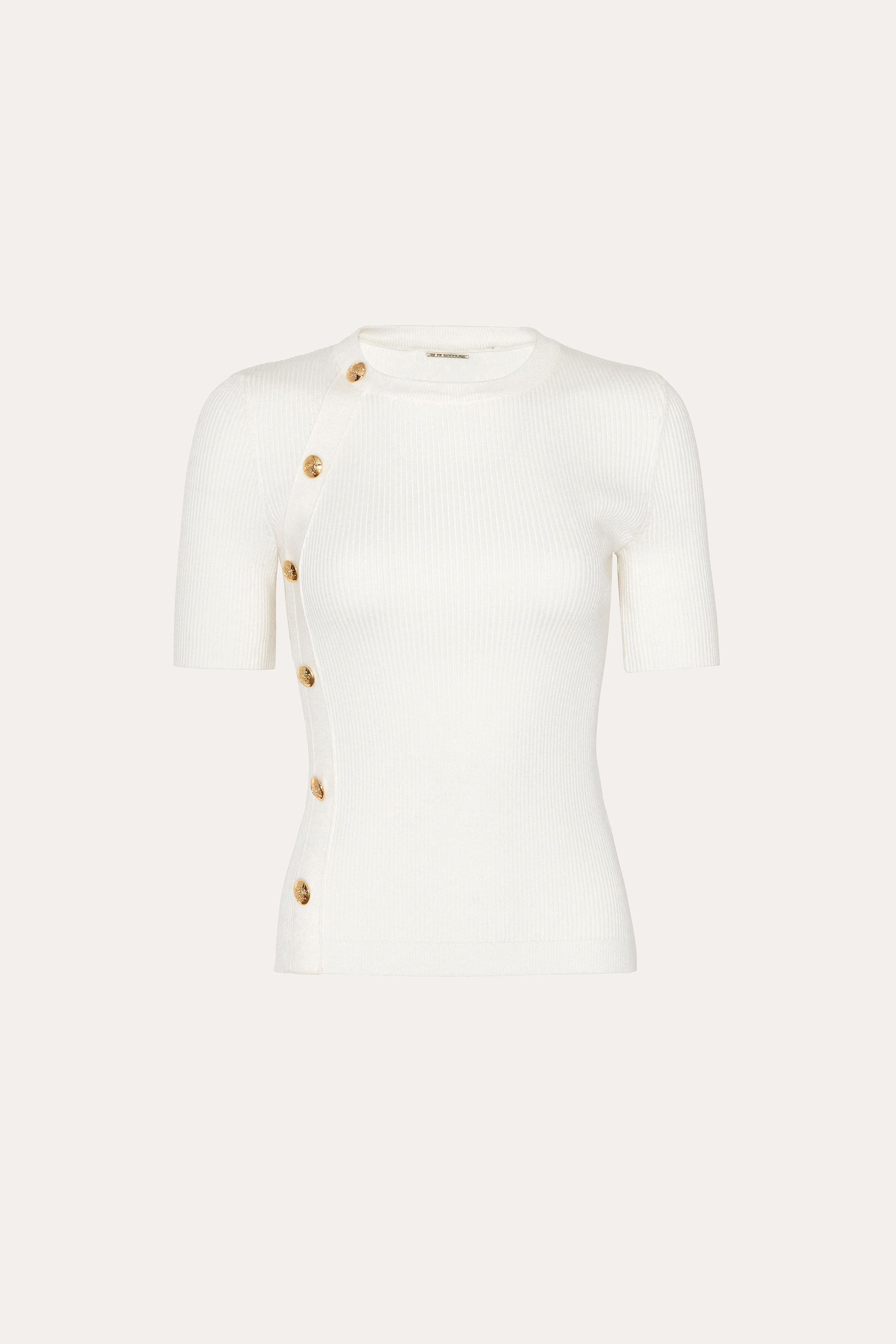 Daphne Ribbed Short Sleeve Top