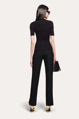 Daphne Ribbed Short Sleeve Top