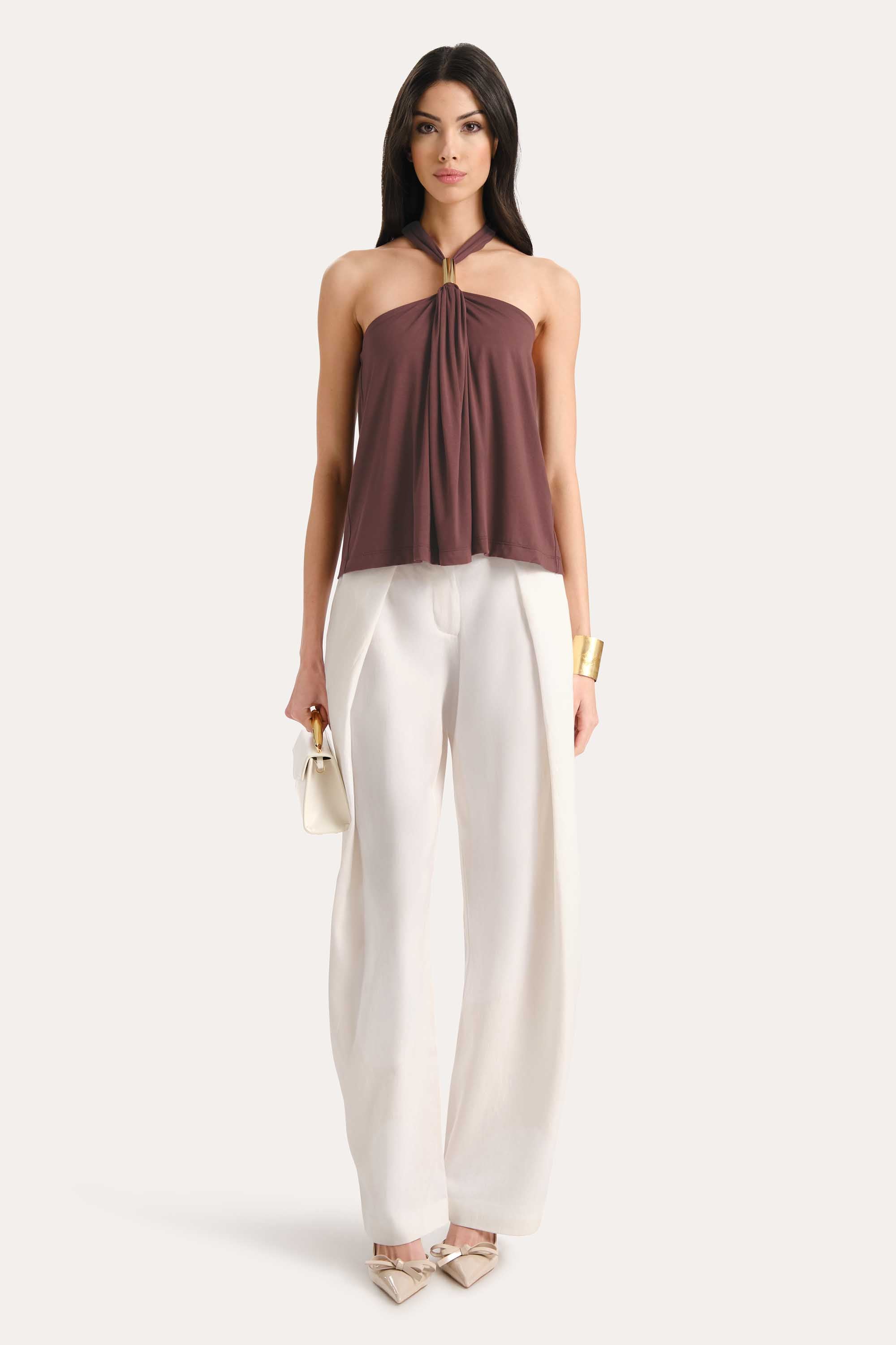 Lila Halterneck Top
