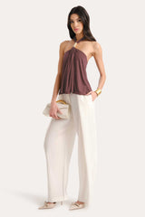 Lila Halterneck Top