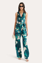 Delilah Floral Silk Halterneck Top
