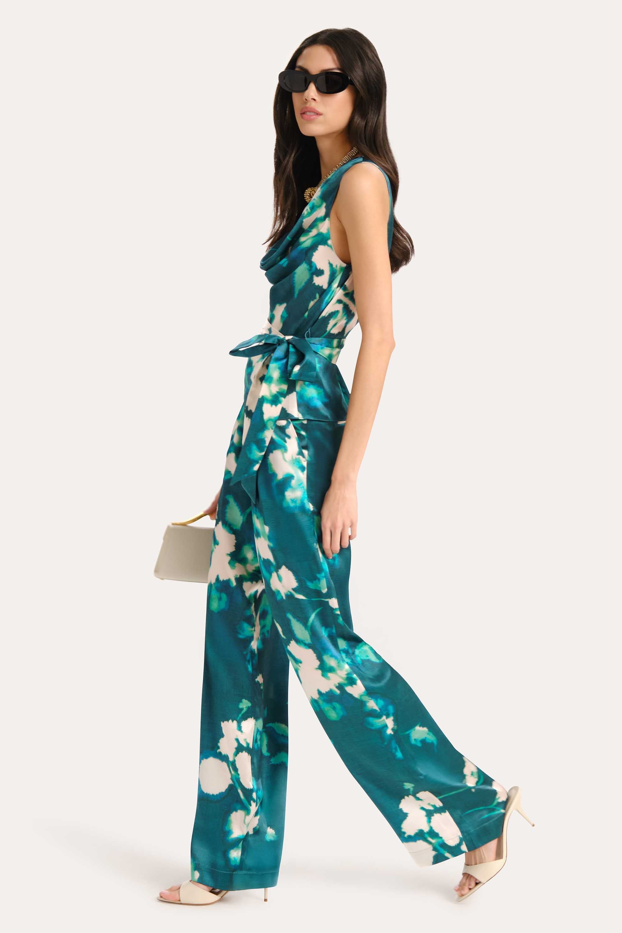 Delilah Floral Silk Halterneck Top