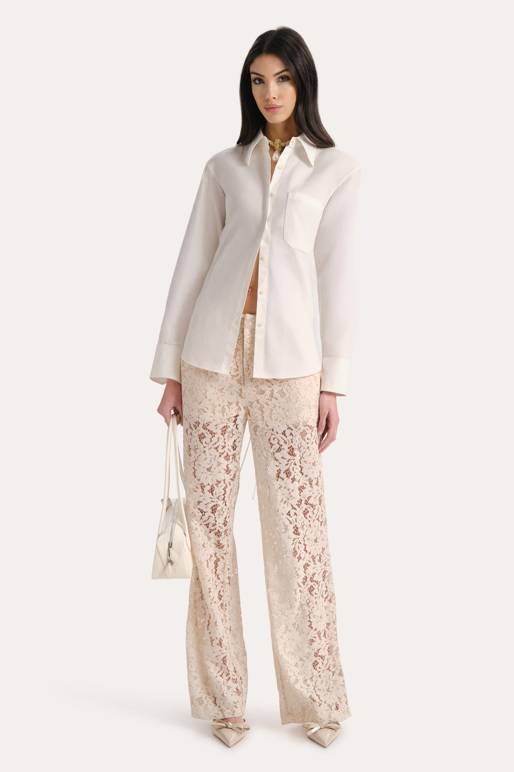 Mari Cotton Poplin Button Down