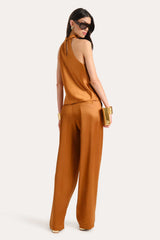 Kaia Satin Wide Leg Pant