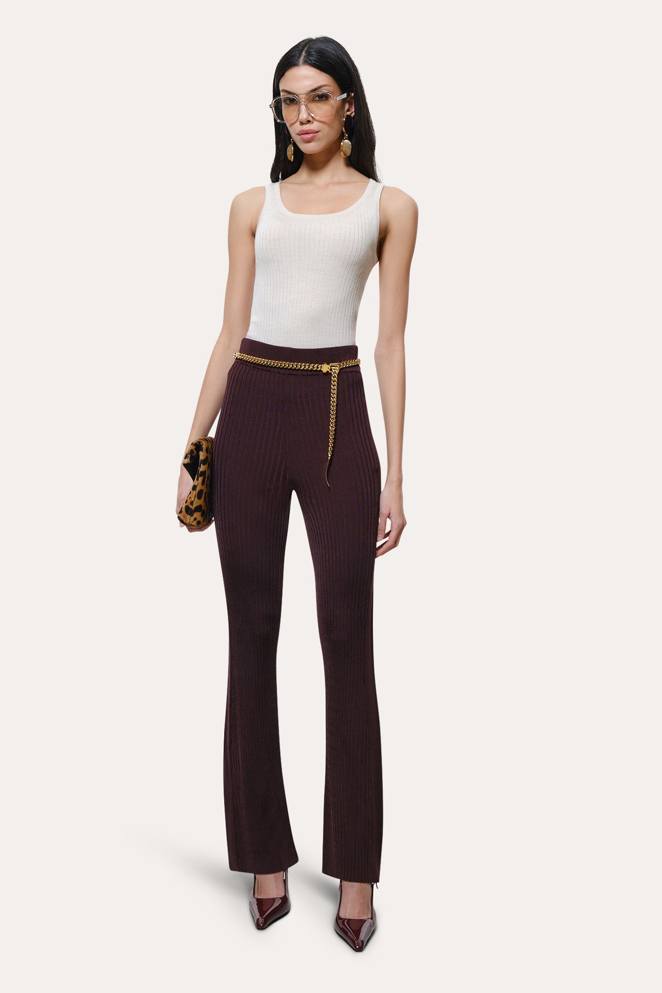 Roxanne Ribbed Flare Pant