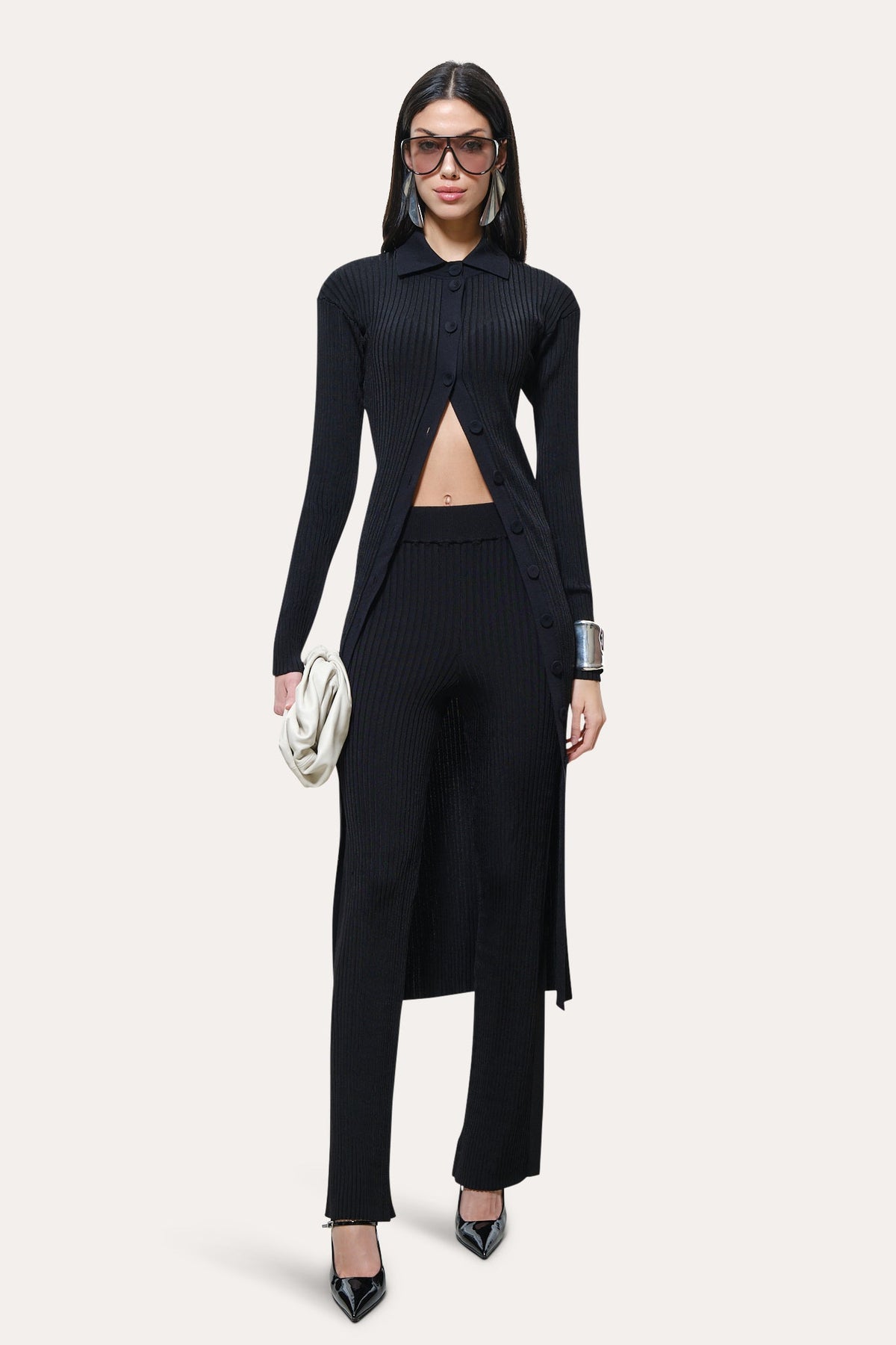Roxanne Ribbed Flare Pant