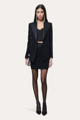 Roxy Japanese Crepe Tuxedo Skirt