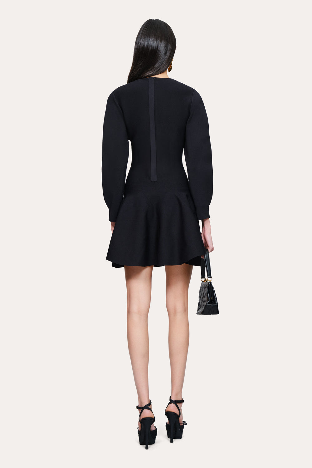 Ruched Mesh Dress