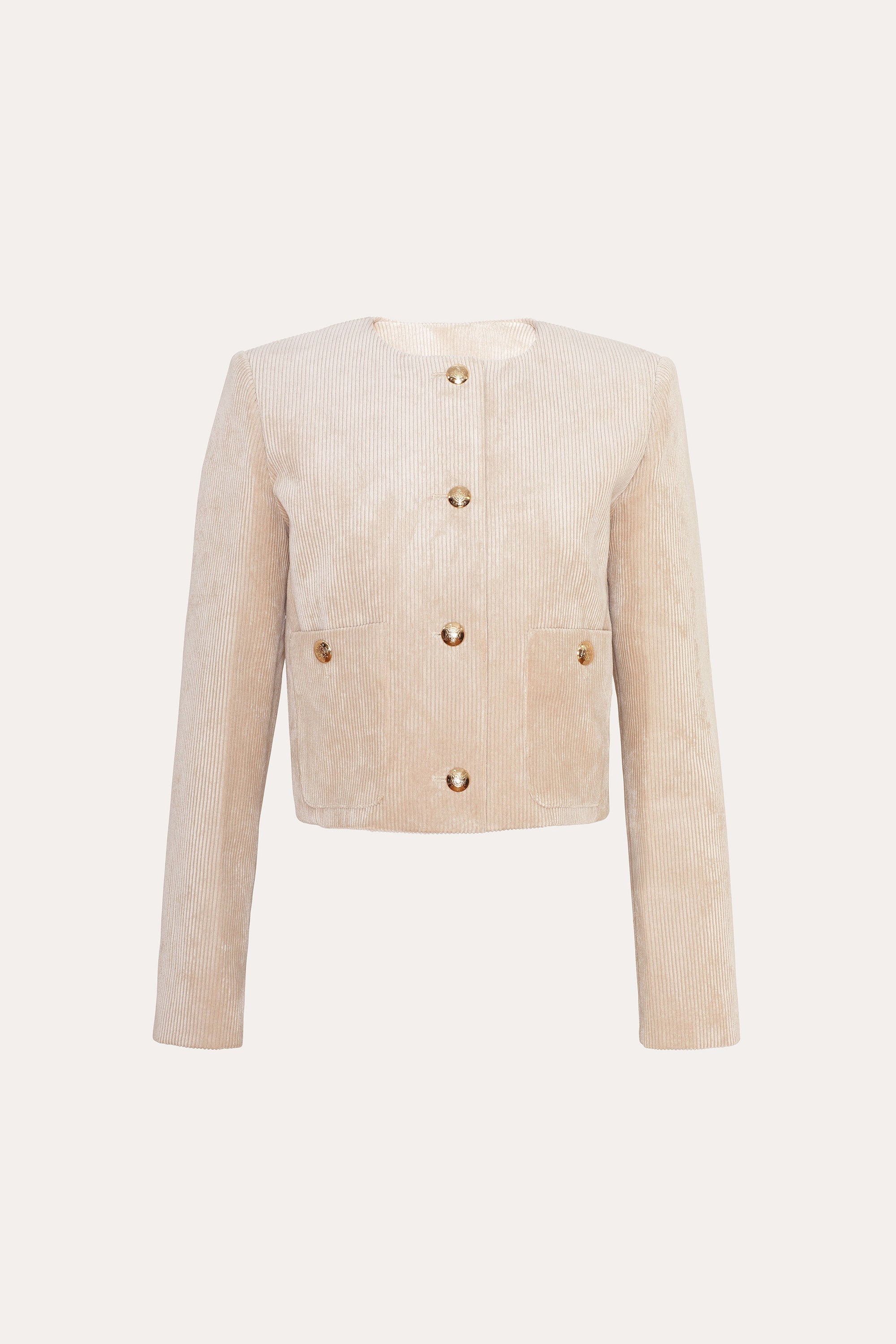 Cropped Corduroy Jacket