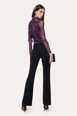 Georgia Ruched Mesh Top