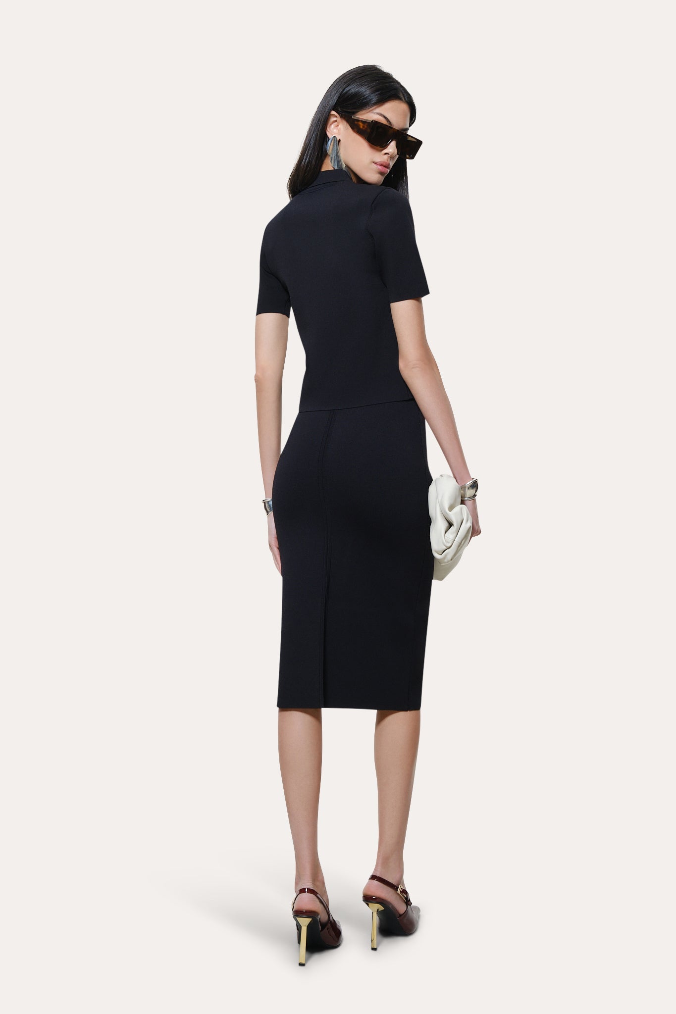 Skylar Milano Sculpt Cropped Polo