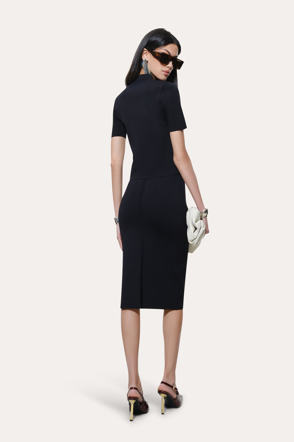 Skylar Milano Sculpt Cropped Polo