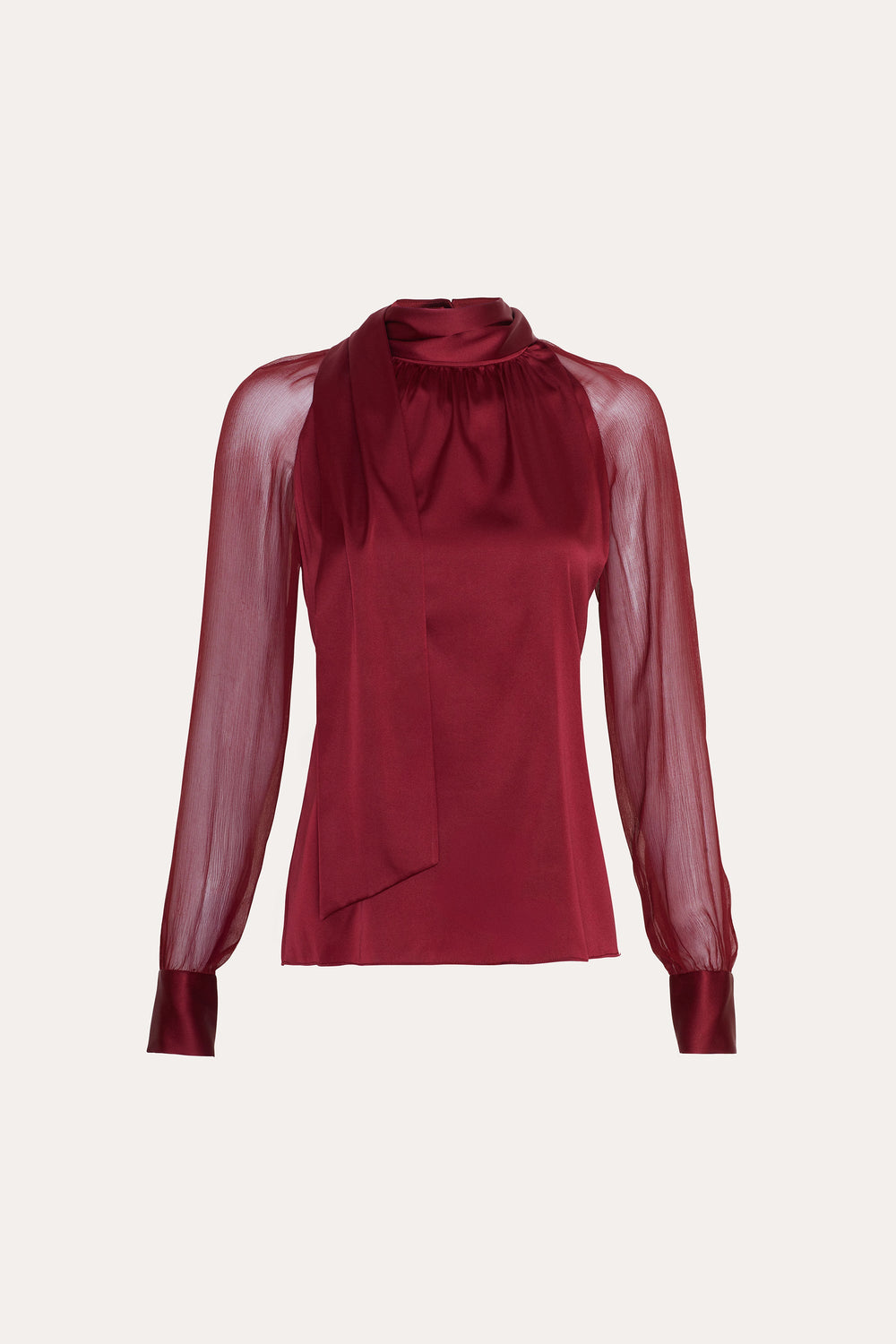Julia Silk Satin Tie Top