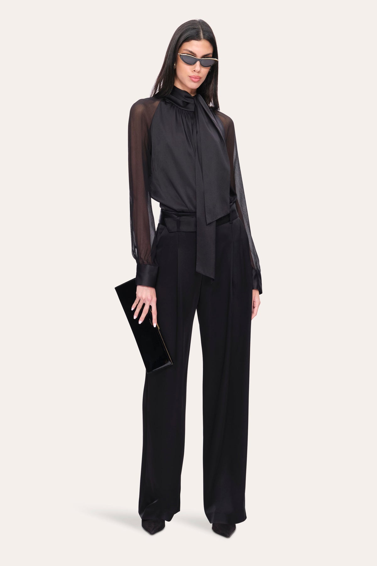 Satin Belted Pant