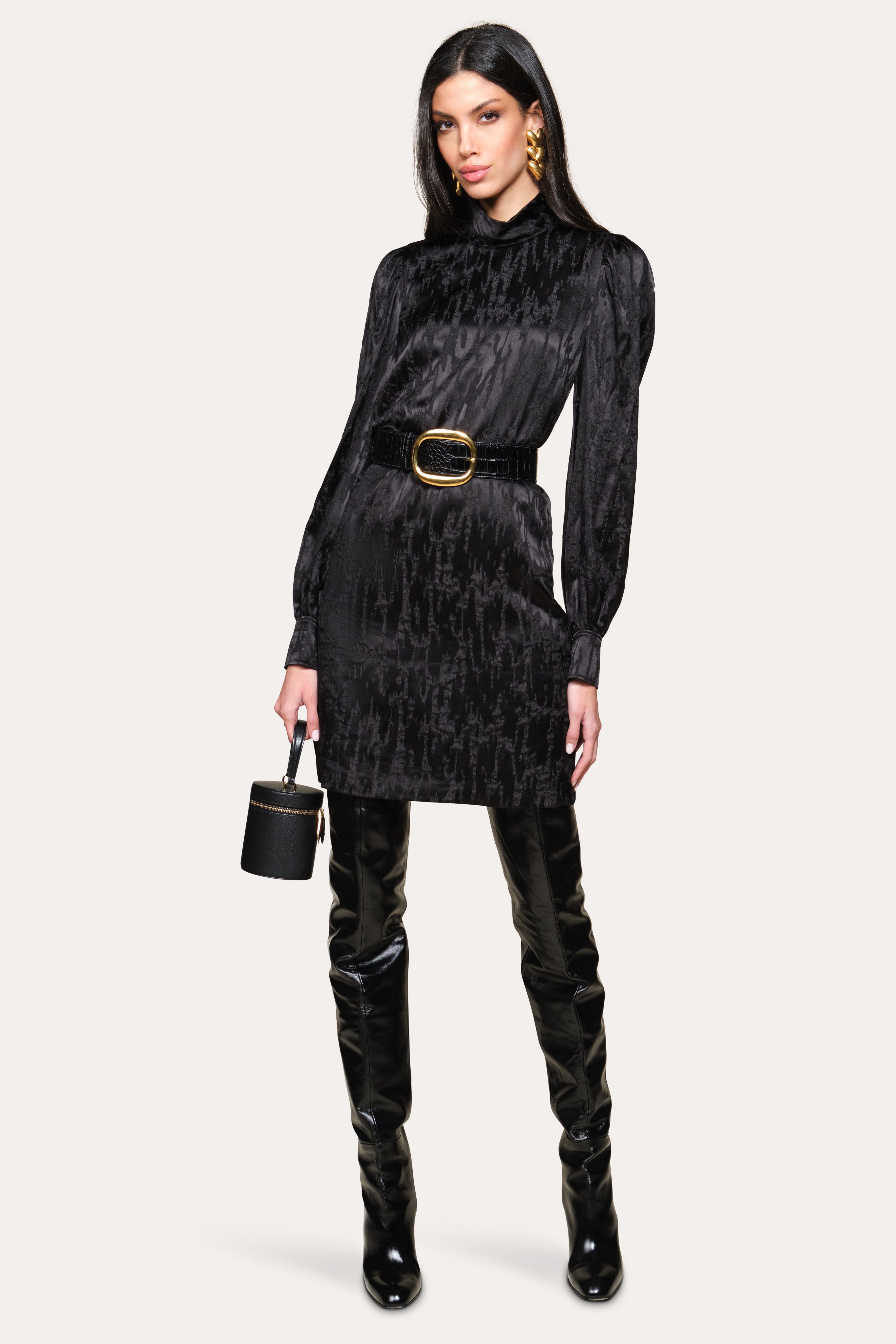 Silk Jacquard Dress