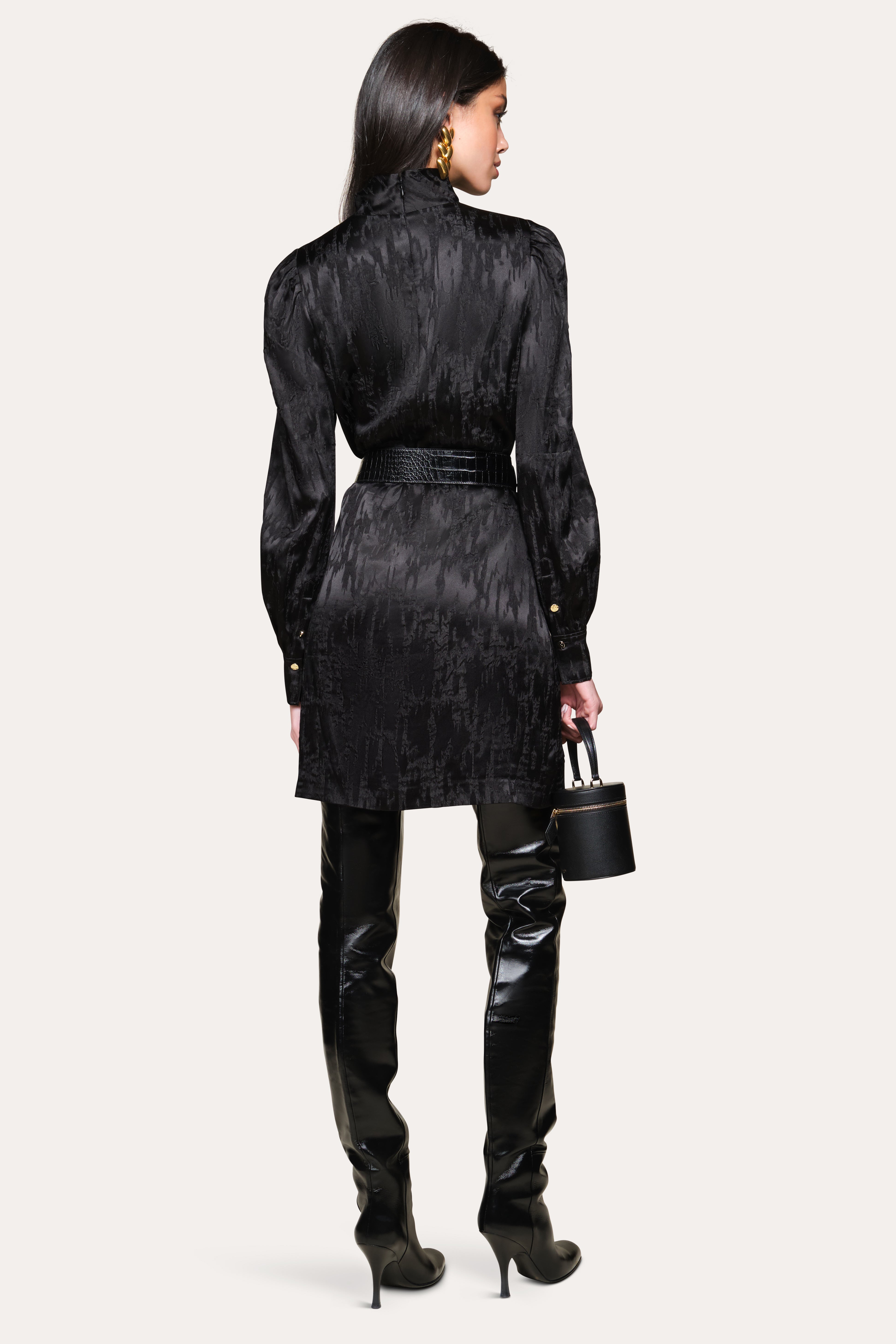 Silk Jacquard Dress