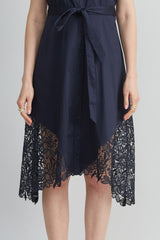 Cotton Lace Hem Dress