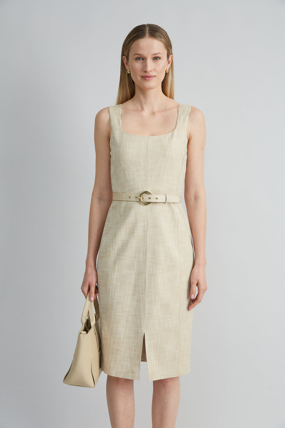 Scallop Melange Dress