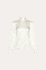 Silk Jacquard Blouse