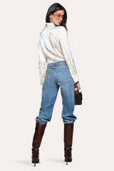 Silk Jacquard Blouse