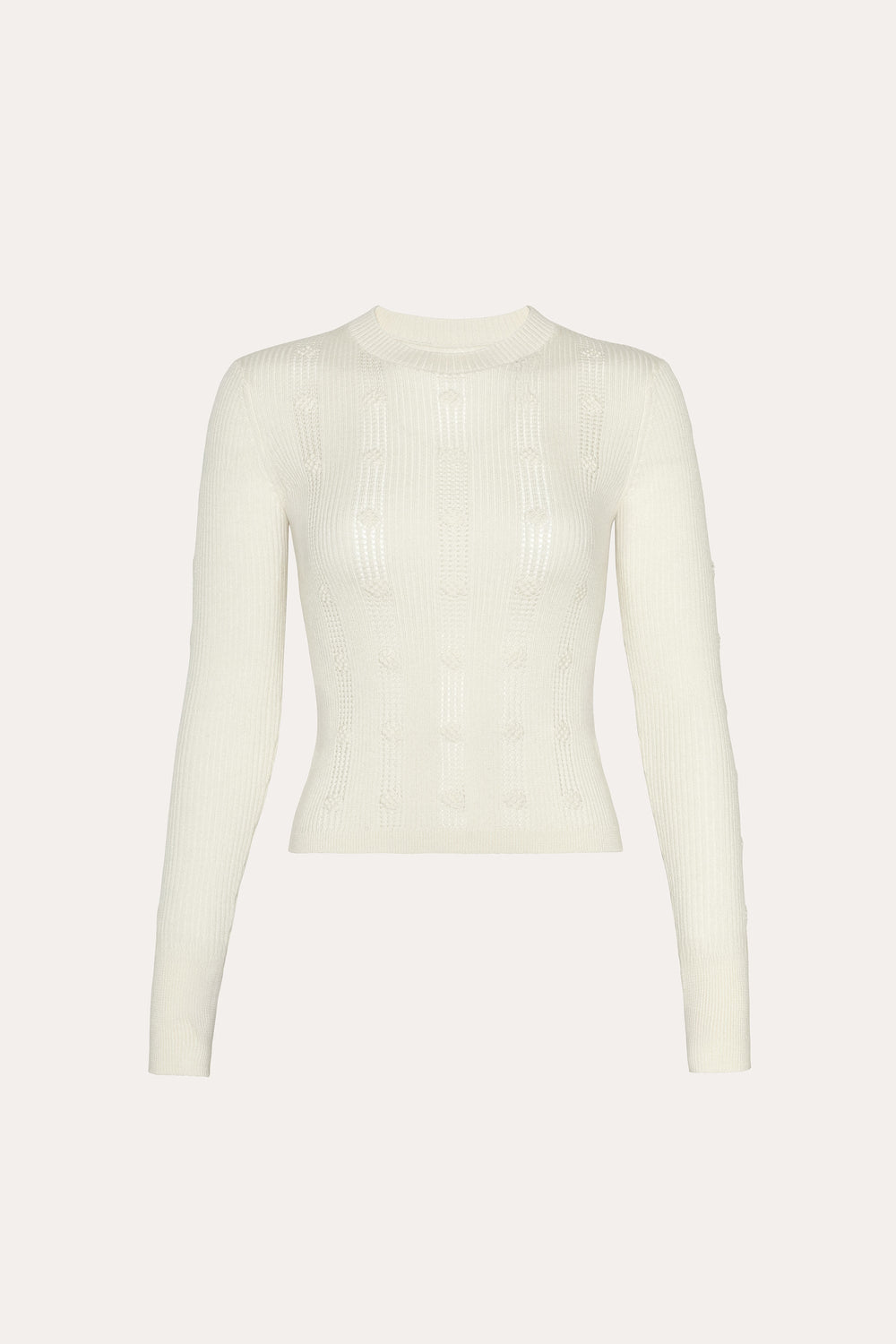 Silk Pointelle Sweater