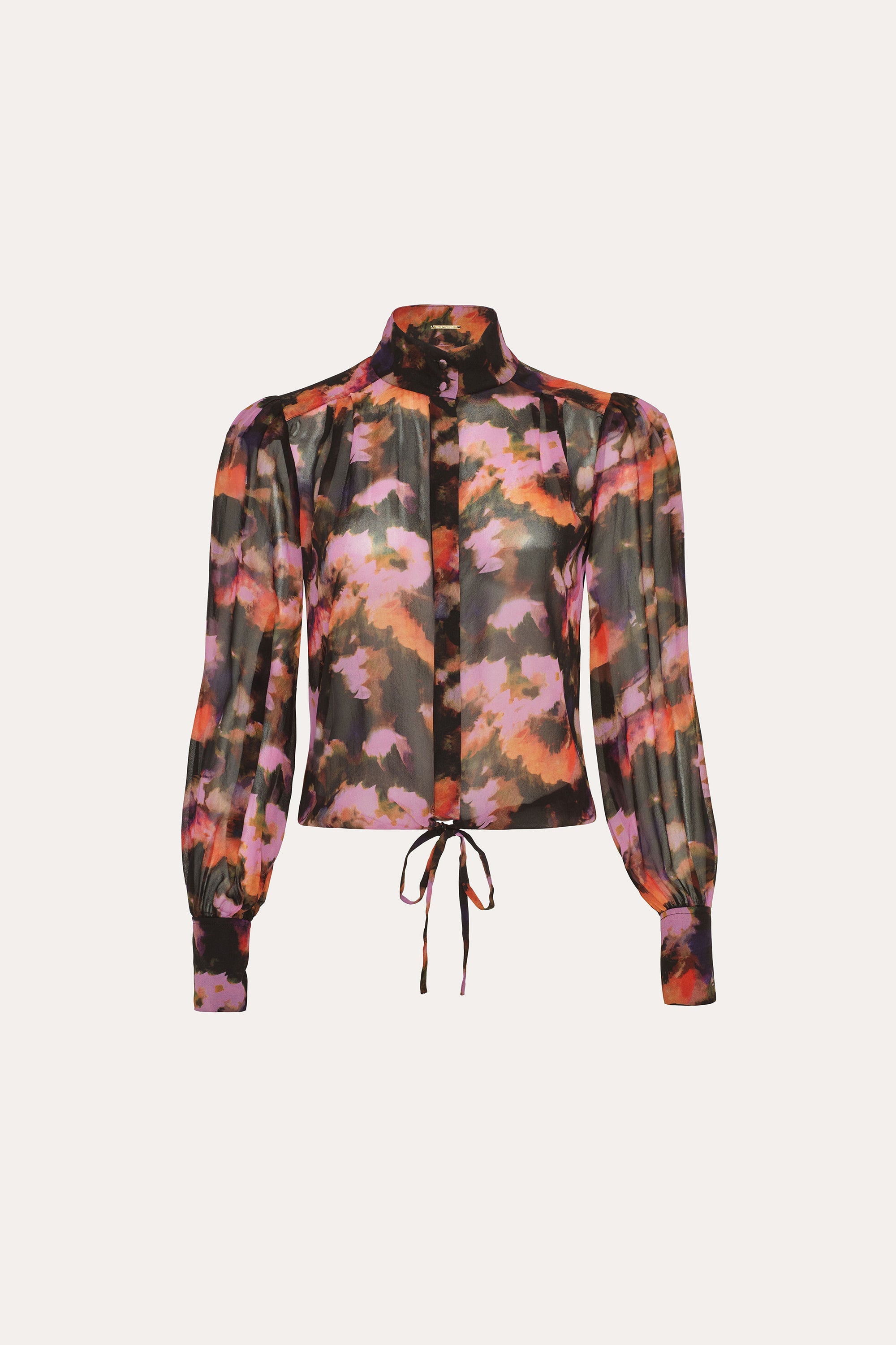 Brushstroke Silk Blouse