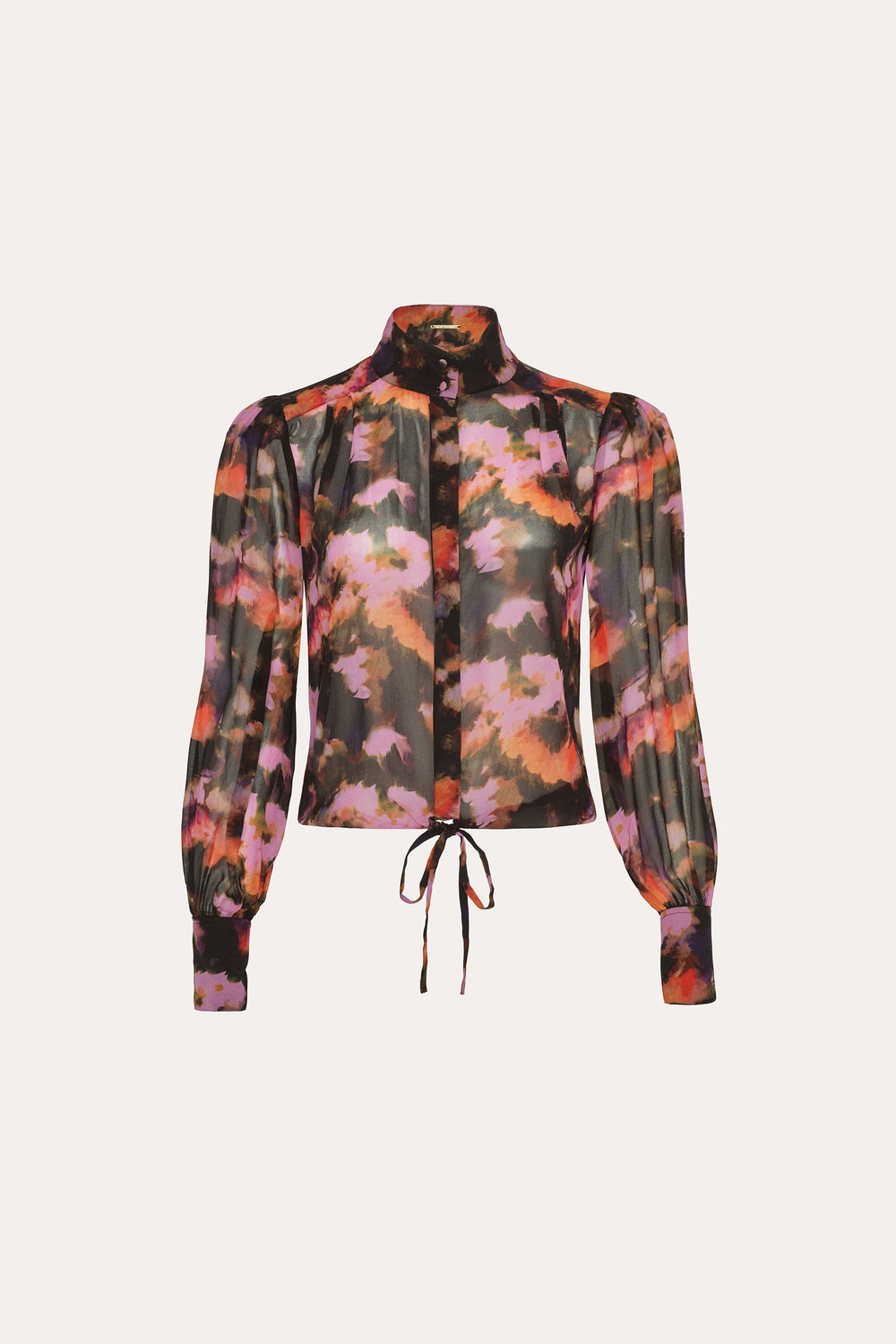 Brushstroke Silk Blouse